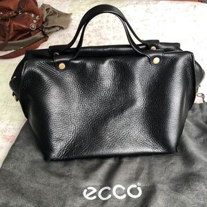 Black leather ECCO handbag